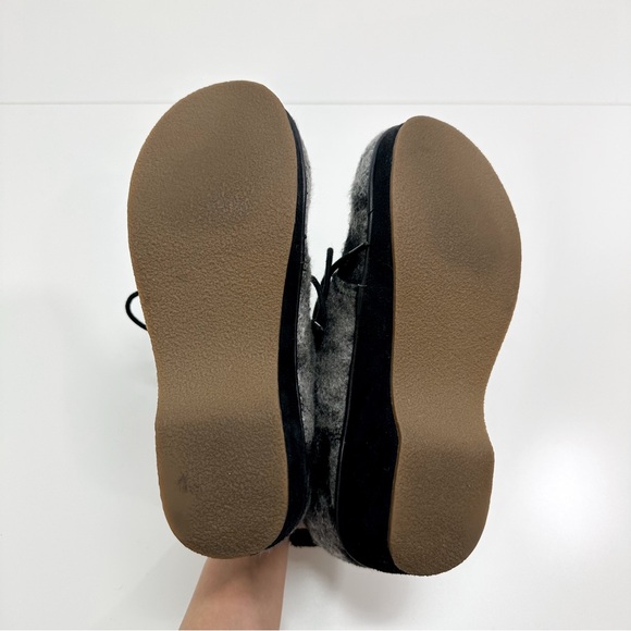 Dansko Lucille Wool Lace Up Chukka Ankle Boots in Grey and Black - Picture 7 of 10